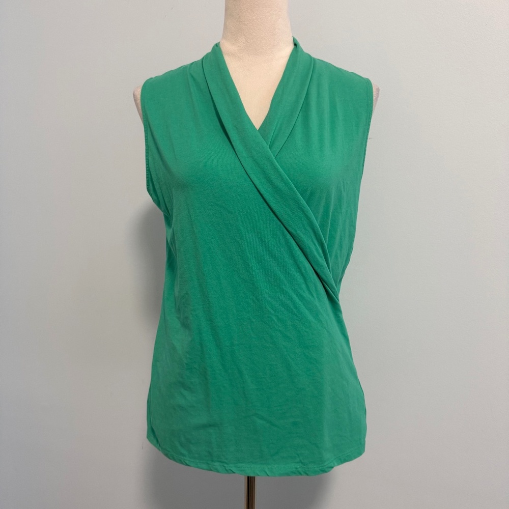 Lauren Ralph Lauren Women’s Sleeveless Wrap Top Size L